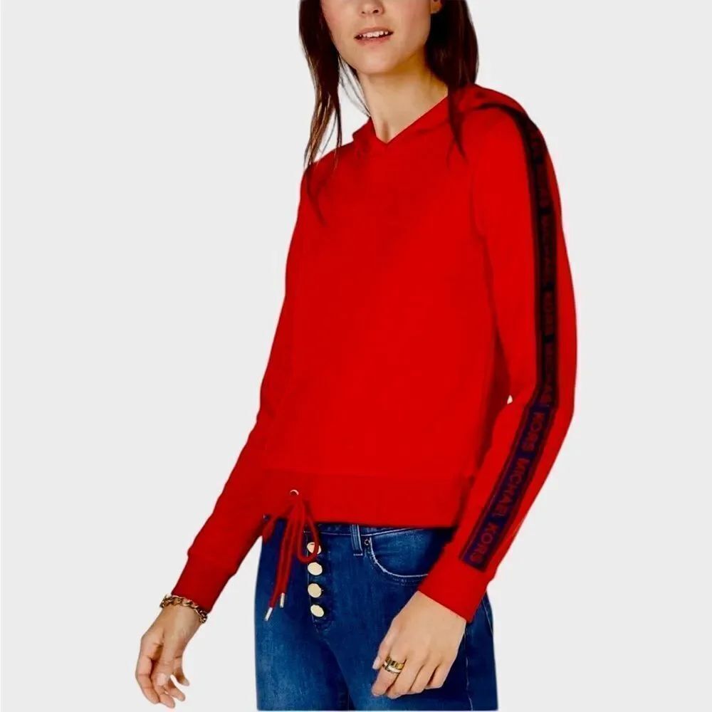 MICHAEL Michael Kors Vibrant Red Hoodie Sweatshirt